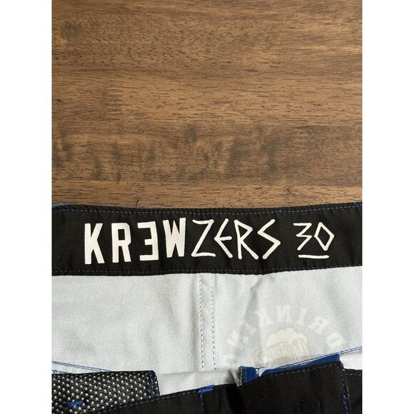 Kr3w Drinking Krew Krewzers Board Shorts Mens 30 Skate Swim Trunks Beer - Picture 4 of 7